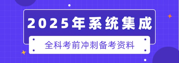 2025年系统集成冲刺及估分
