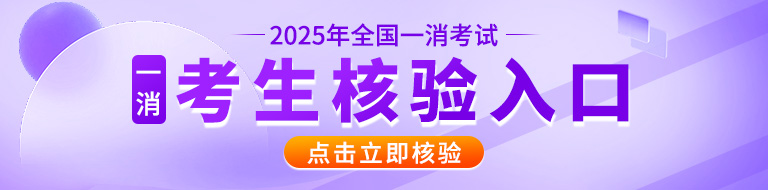 2025年一消考生核验